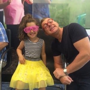 BB with one of his patients, kids foot pain