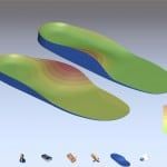 Custom made orthoses from a 3d model of your foot