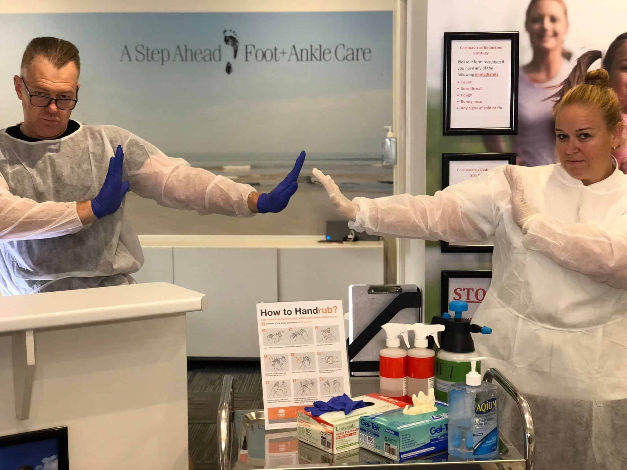 Social Distancing at A Step Ahead Podiatry